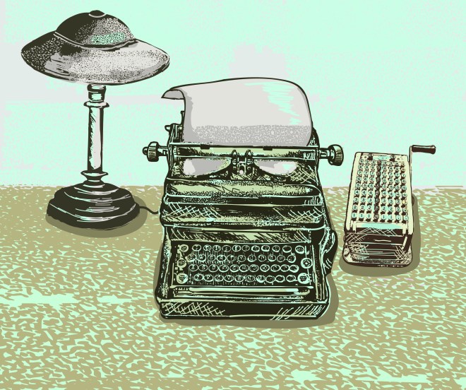 Typewriter illustration